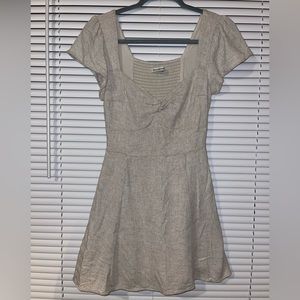 Abercrombie and Fitch Beige Linen Dress